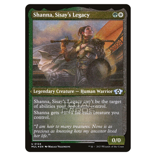 Magic The Gathering - Multiverse Legends - Shanna, Sisay's Legacy (Etched Foil Card) - 0124