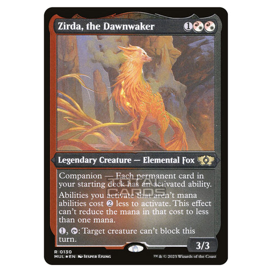 Magic The Gathering - Multiverse Legends - Zirda, the Dawnwaker (Etched Foil Card) - 0130