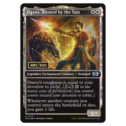 Magic The Gathering - Multiverse Legends - Daxos, Blessed by the Sun (Double Rainbow Foil Serialized) - 0132a