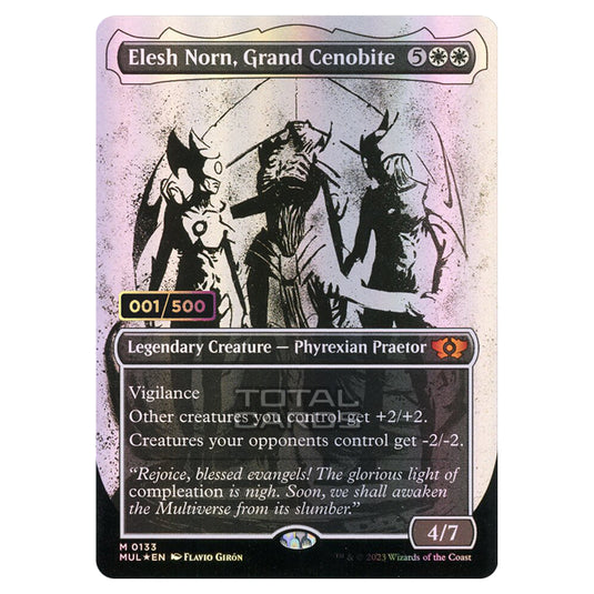 Magic The Gathering - Multiverse Legends - Elesh Norn, Grand Cenobite (Double Rainbow Foil Serialized) - 0133a