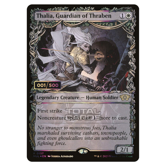 Magic The Gathering - Multiverse Legends - Thalia, Guardian of Thraben (Double Rainbow Foil Serialized) - 0137a