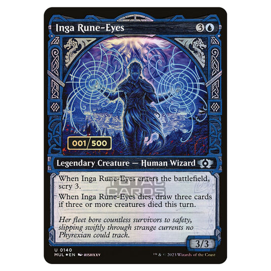 Magic The Gathering - Multiverse Legends - Inga Rune-Eyes (Double Rainbow Foil Serialized) - 0140a