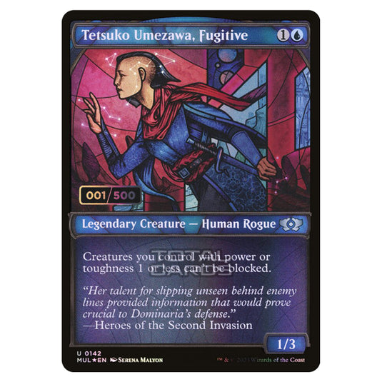 Magic The Gathering - Multiverse Legends - Tetsuko Umezawa, Fugitive (Double Rainbow Foil Serialized) - 0142a