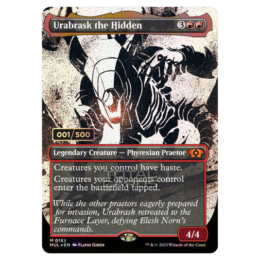 Magic The Gathering - Multiverse Legends - Urabrask the Hidden (Double Rainbow Foil Serialized) - 0153a