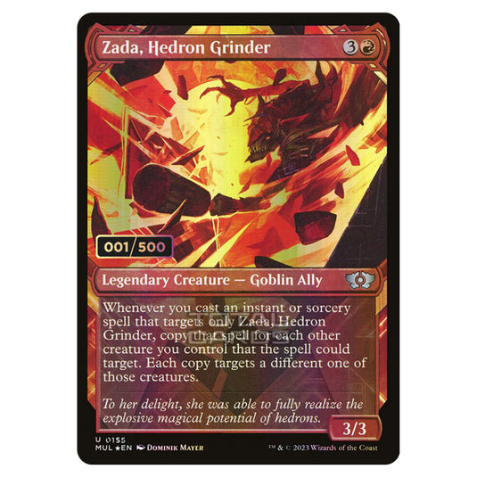 Magic The Gathering - Multiverse Legends - Zada, Hedron Grinder (Double Rainbow Foil Serialized) - 0155a