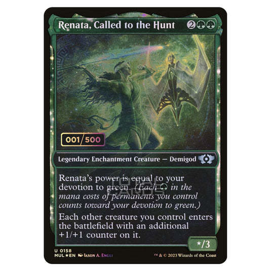 Magic The Gathering - Multiverse Legends - Renata, Called to the Hunt (Double Rainbow Foil Serialized) - 0158a