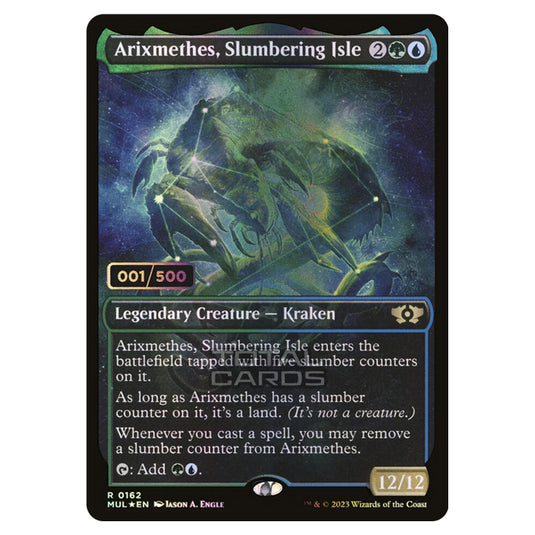 Magic The Gathering - Multiverse Legends - Arixmethes, Slumbering Isle #026 (Double Rainbow Foil Serialized) - 0162a