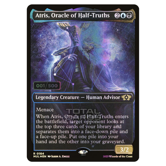 Magic The Gathering - Multiverse Legends - Atris, Oracle of Half-Truths (Double Rainbow Foil Serialized) - 0164a