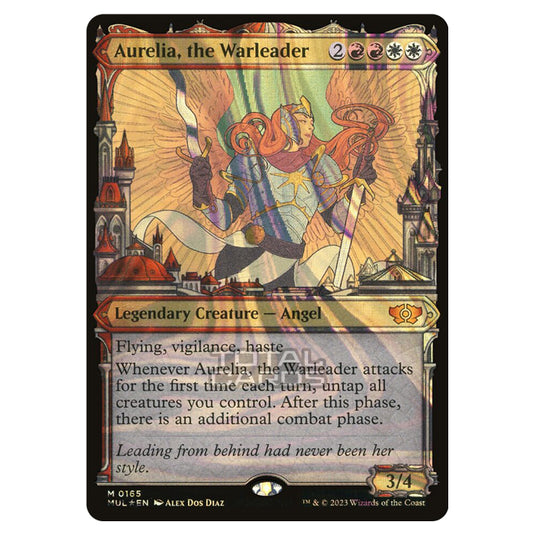 Magic The Gathering - Multiverse Legends - Aurelia, the Warleader (Halo Foil Card) - 0165