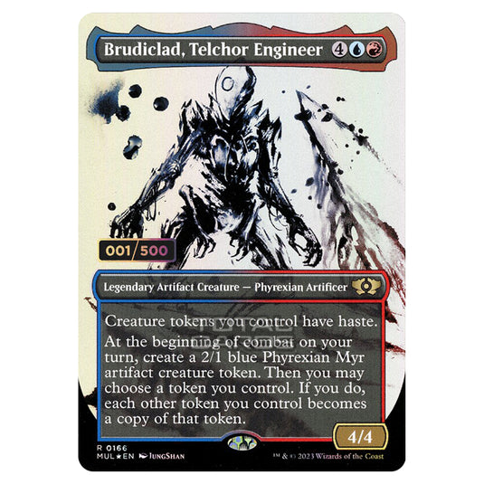 Magic The Gathering - Multiverse Legends - Brudiclad, Telchor Engineer (Double Rainbow Foil Serialized) - 0166a