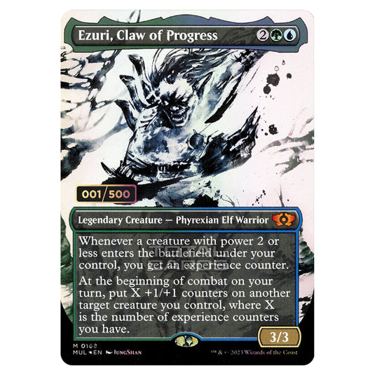 Magic The Gathering - Multiverse Legends - Ezuri, Claw of Progress (Double Rainbow Foil Serialized) - 0168a