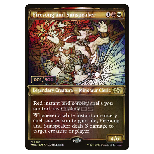 Magic The Gathering - Multiverse Legends - Firesong and Sunspeaker (Double Rainbow Foil Serialized) - 0169a