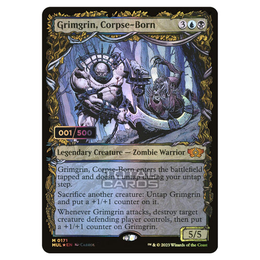 Magic The Gathering - Multiverse Legends - Grimgrin, Corpse-Born (Double Rainbow Foil Serialized) - 0171a