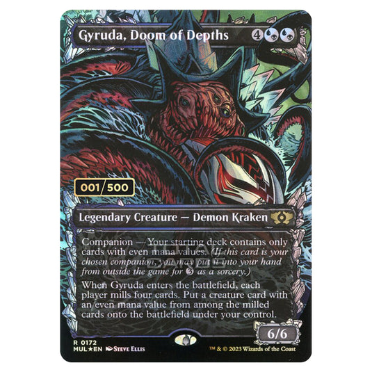 Magic The Gathering - Multiverse Legends - Gyruda, Doom of Depths (Double Rainbow Foil Serialized) - 0172a