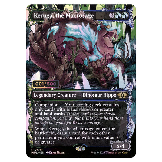 Magic The Gathering - Multiverse Legends - Keruga, the Macrosage (Double Rainbow Foil Serialized) - 0178a