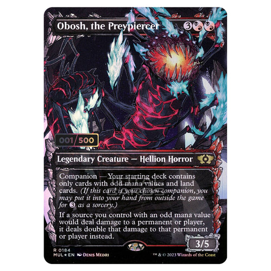 Magic The Gathering - Multiverse Legends - Obosh, the Preypiercer (Double Rainbow Foil Serialized) - 0184a