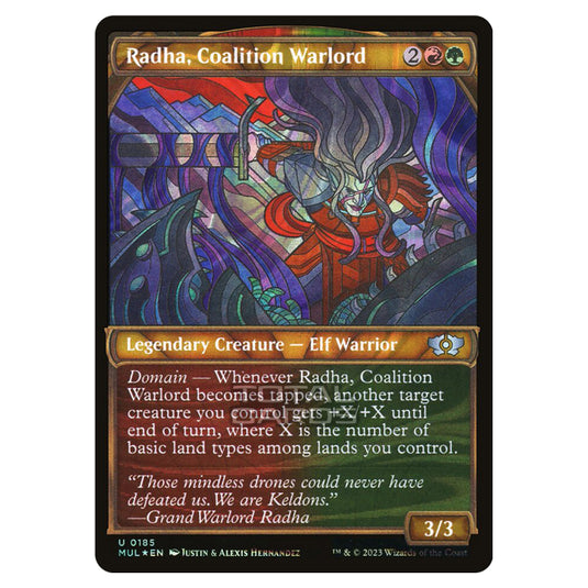 Magic The Gathering - Multiverse Legends - Radha, Coalition Warlord (Halo Foil Card) - 0185