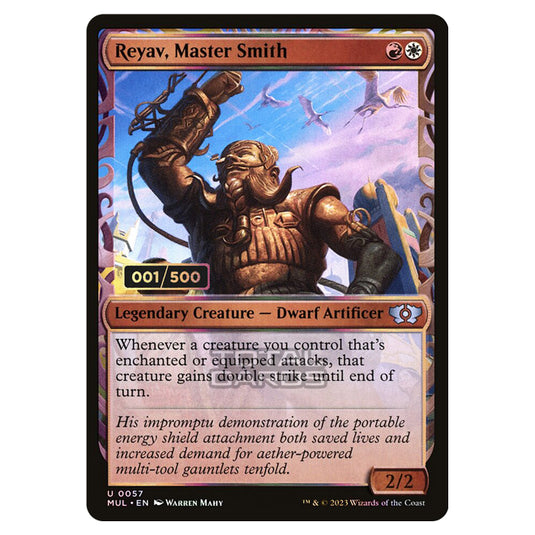 Magic The Gathering - Multiverse Legends - Reyav, Master Smith (Double Rainbow Foil Serialized) - 0187a