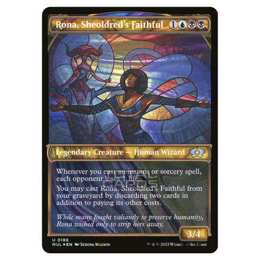 Magic The Gathering - Multiverse Legends - Rona, Sheoldred's Faithful (Halo Foil Card) - 0188