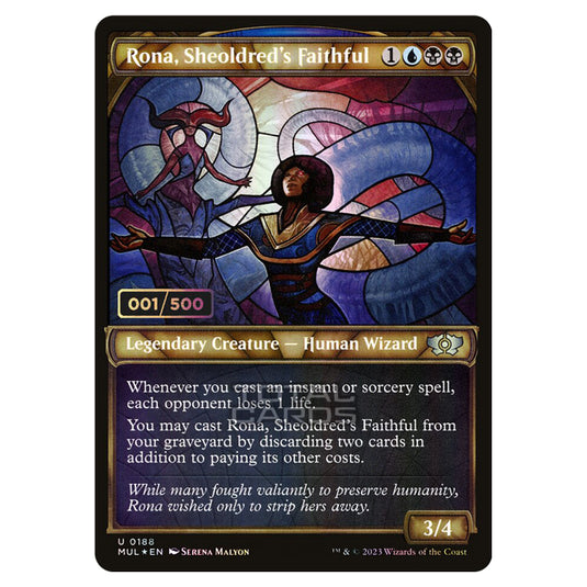 Magic The Gathering - Multiverse Legends - Rona, Sheoldred's Faithful (Double Rainbow Foil Serialized) - 0188a