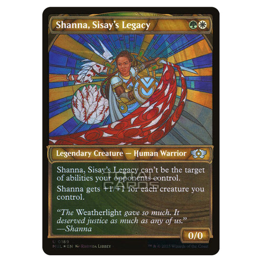 Magic The Gathering - Multiverse Legends - Shanna, Sisay's Legacy (Halo Foil Card) - 0189