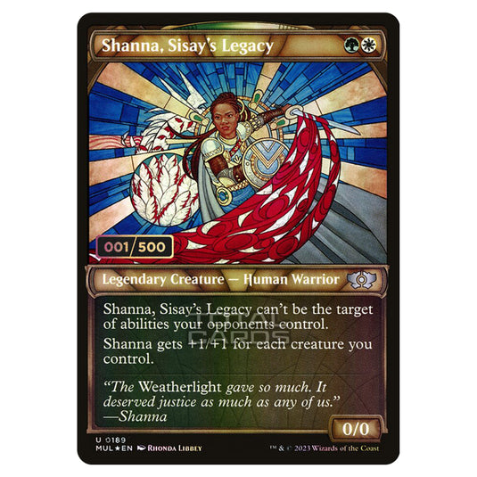 Magic The Gathering - Multiverse Legends - Shanna, Sisay's Legacy (Double Rainbow Foil Serialized) - 0189a