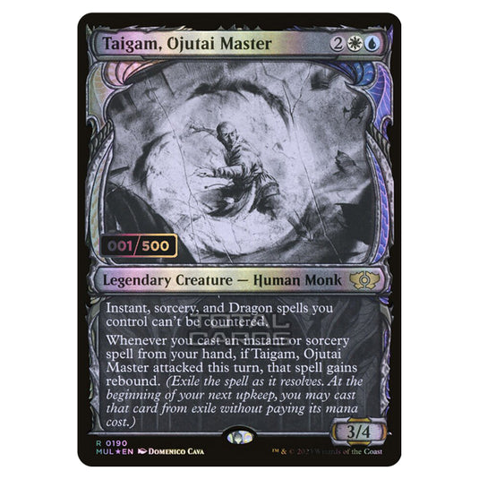 Magic The Gathering - Multiverse Legends - Taigam, Ojutai Master (Double Rainbow Foil Serialized) - 0190a
