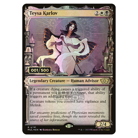 Magic The Gathering - Multiverse Legends - Teysa Karlov (Double Rainbow Foil Serialized) - 0191a