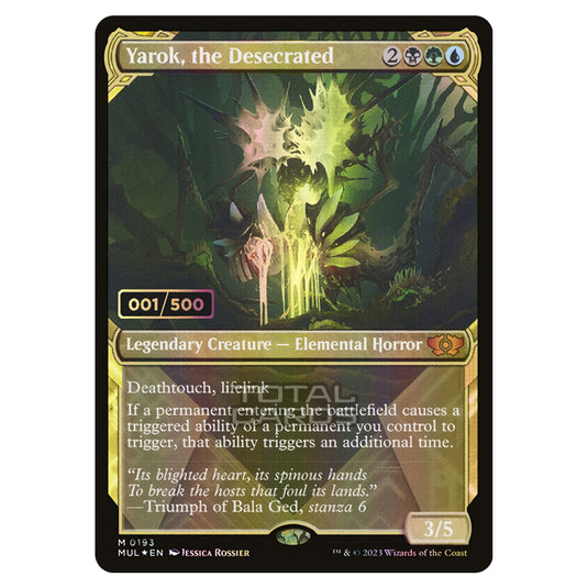 Magic The Gathering - Multiverse Legends - Yarok, the Desecrated (Double Rainbow Foil Serialized) - 0193a