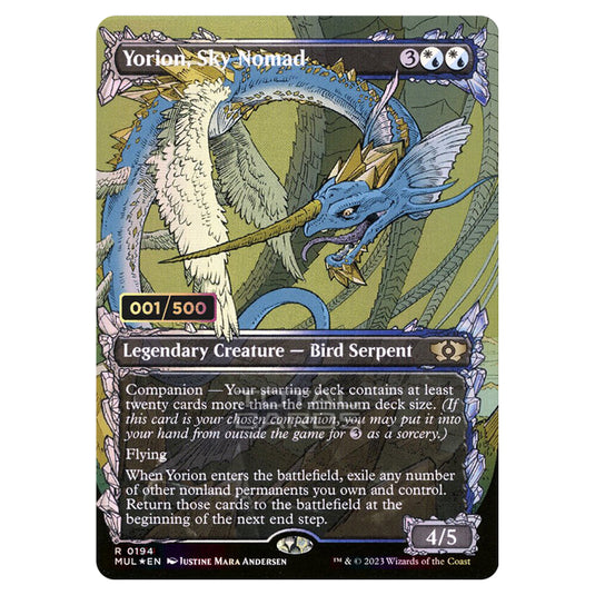 Magic The Gathering - Multiverse Legends - Yorion, Sky Nomad (Double Rainbow Foil Serialized) - 0194a