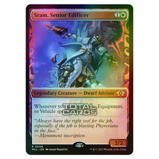 Magic The Gathering - Multiverse Legends - Sram, Senior Edificer (Showcase Card) - 0006 (Foil)