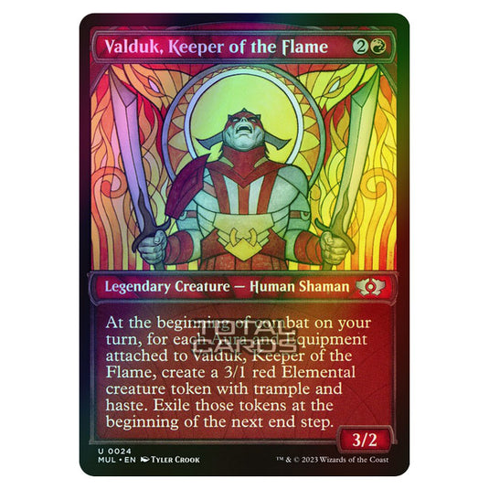 Magic The Gathering - Multiverse Legends - Valduk, Keeper of the Flame (Showcase Card) - 0024 (Foil)