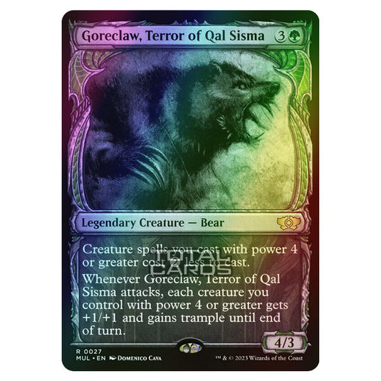 Magic The Gathering - Multiverse Legends - Goreclaw, Terror of Qal Sisma (Showcase Card) - 0027 (Foil)