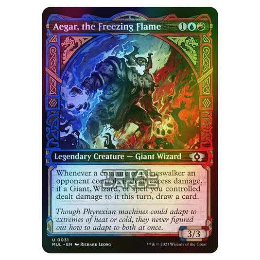 Magic The Gathering - Multiverse Legends - Aegar, the Freezing Flame (Showcase Card) - 0031 (Foil)