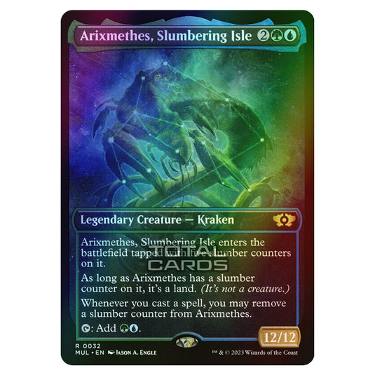 Magic The Gathering - Multiverse Legends - Arixmethes, Slumbering Isle (Showcase Card) - 0032 (Foil)