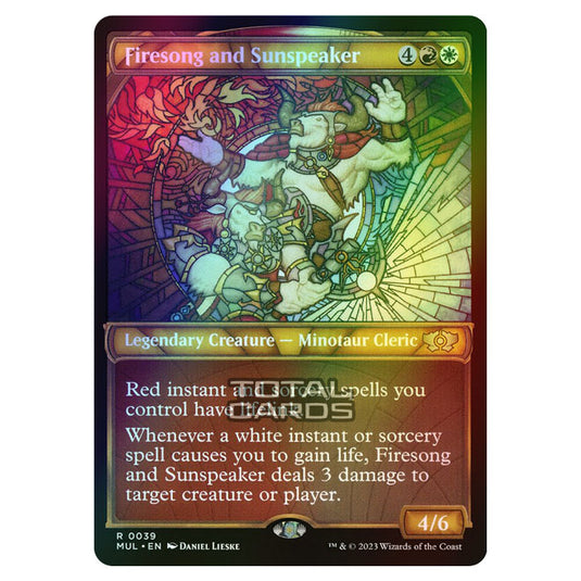 Magic The Gathering - Multiverse Legends - Firesong and Sunspeaker (Showcase Card) - 0039 (Foil)