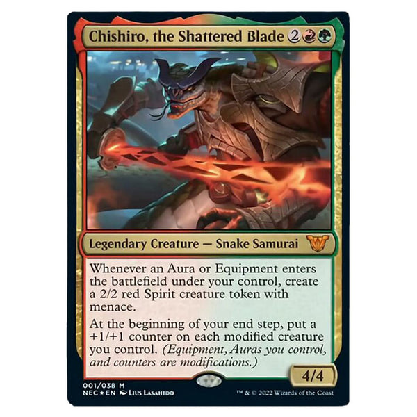 mtg chishiro the shattered blade commander deck Amazon.com: Magic: The Gathering Kamigawa: Neon Dynasty Commander Deck Upgrades Unleashed (Red-Green) : Toys & Games