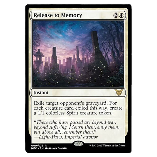 Magic The Gathering - Kamigawa - Neon Dynasty - Commander - Release to Memory - 9/180