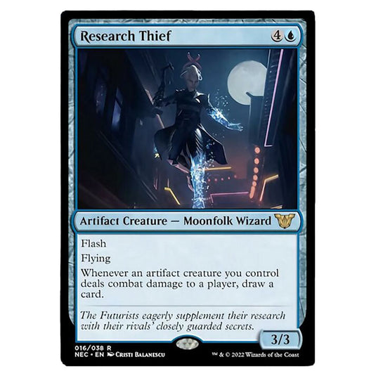 Magic The Gathering - Kamigawa - Neon Dynasty - Commander - Research Thief - 16/180