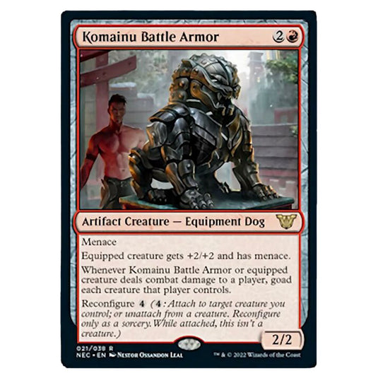 Magic The Gathering - Kamigawa - Neon Dynasty - Commander - Komainu Battle Armor - 21/180