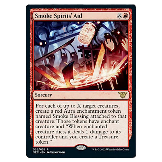 Magic The Gathering - Kamigawa - Neon Dynasty - Commander - Smoke Spirits' Aid - 22/180