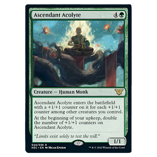 Magic The Gathering - Kamigawa - Neon Dynasty - Commander - Ascendant Acolyte - 24/180