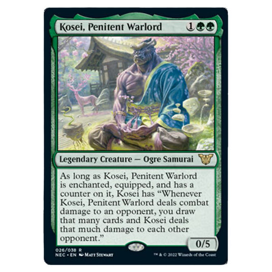 Magic The Gathering - Kamigawa - Neon Dynasty - Commander - Kosei, Penitent Warlord - 26/180