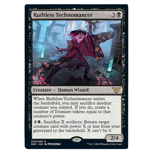 Magic The Gathering - Kamigawa - Neon Dynasty - Commander - Ruthless Technomancer - 35/180