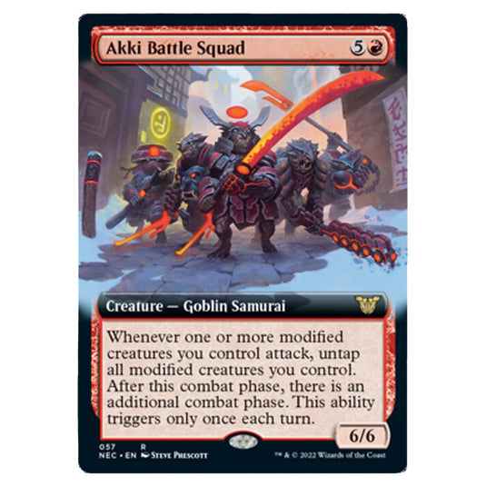 Magic The Gathering - Kamigawa - Neon Dynasty - Commander - Akki Battle Squad - 57/180