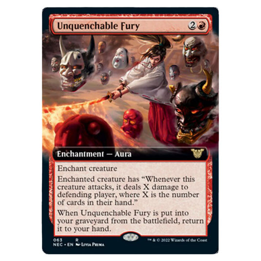 Magic The Gathering - Kamigawa - Neon Dynasty - Commander - Unquenchable Fury - 63/180