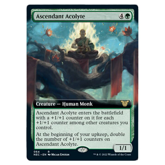 Magic The Gathering - Kamigawa - Neon Dynasty - Commander - Ascendant Acolyte - 64/180