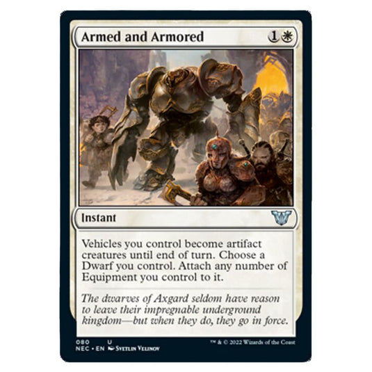 Magic The Gathering - Kamigawa - Neon Dynasty - Commander - Armed and Armored - 80/180