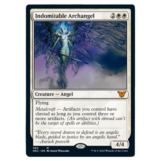 Magic The Gathering - Kamigawa - Neon Dynasty - Commander - Indomitable Archangel - 85/180