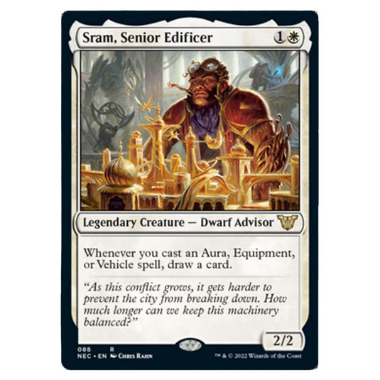 Magic The Gathering - Kamigawa - Neon Dynasty - Commander - Sram, Senior Edificer - 88/180